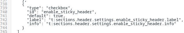 Dawn sticky header schema code